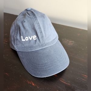 Handpainted Dad Hat LOVE cotton